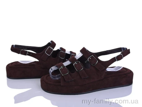 Босоніжки штучна замша коричневий жінки -, Жіночі босоніжки оптом