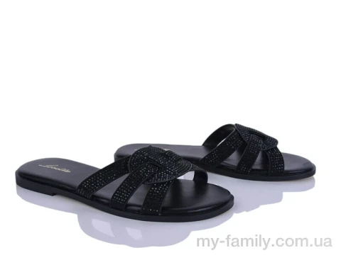 Шльопанці штучна замша чорний жінки -, Жіночі шльопанці оптом