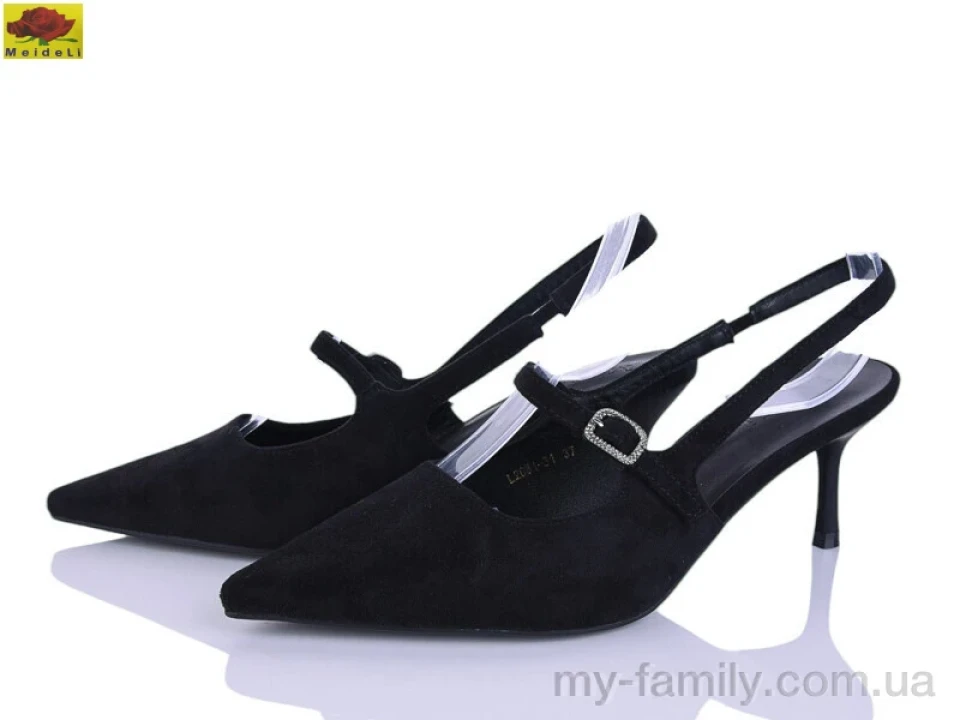 Туфлі штучна замша чорний жінки -, Туфлі жіночі оптом