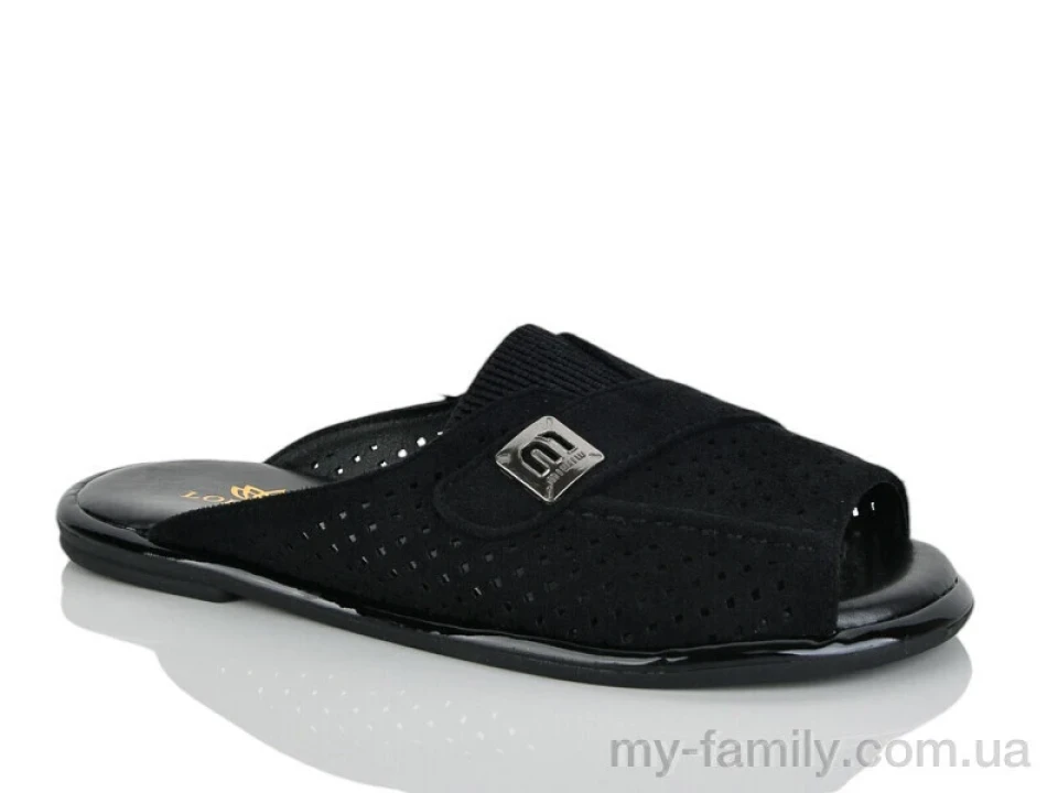 Шльопанці штучна замша чорний жінки -, Жіночі шльопанці оптом