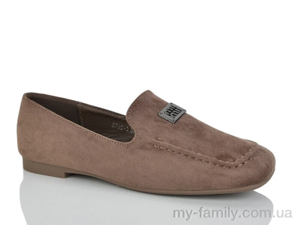 Туфлі штучна замша коричневий жінки -, Туфлі жіночі оптом