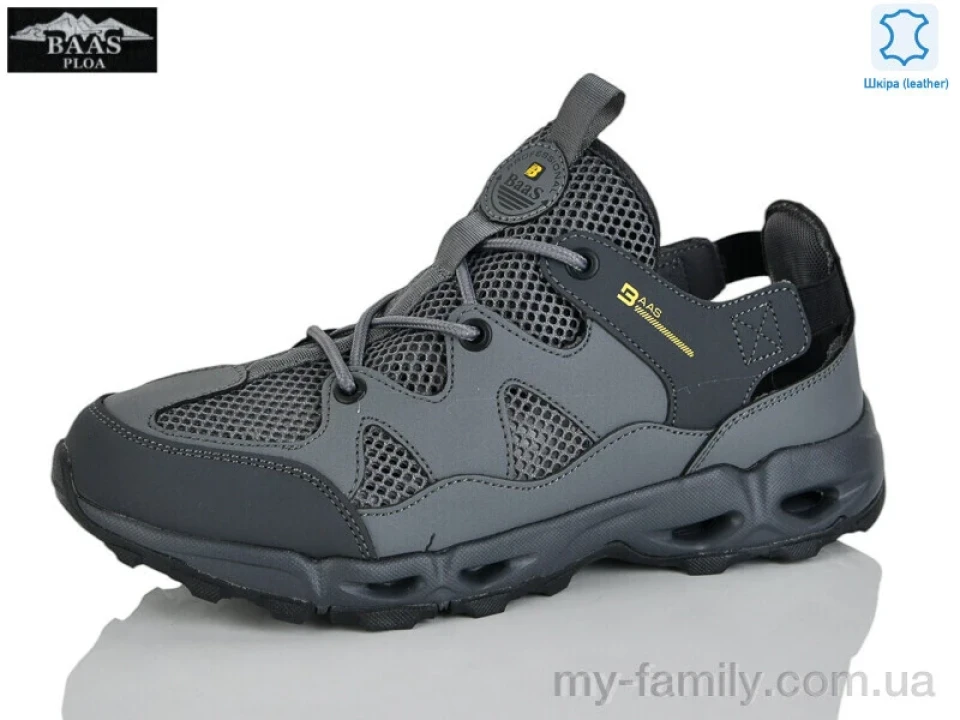 Кросівки натуральна шкіра-текстиль сірий чоловіки -, Чоловічі кросівки оптом