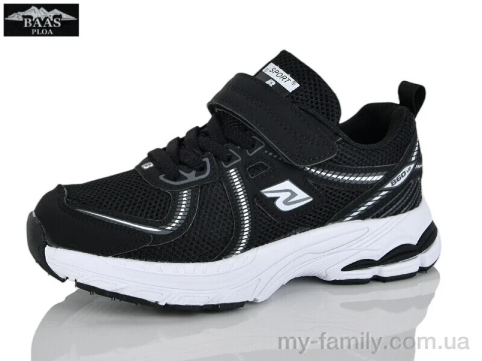 Кросівки штучна шкіра-текстиль чорний діти унісекс, Дитячі кросівки оптом