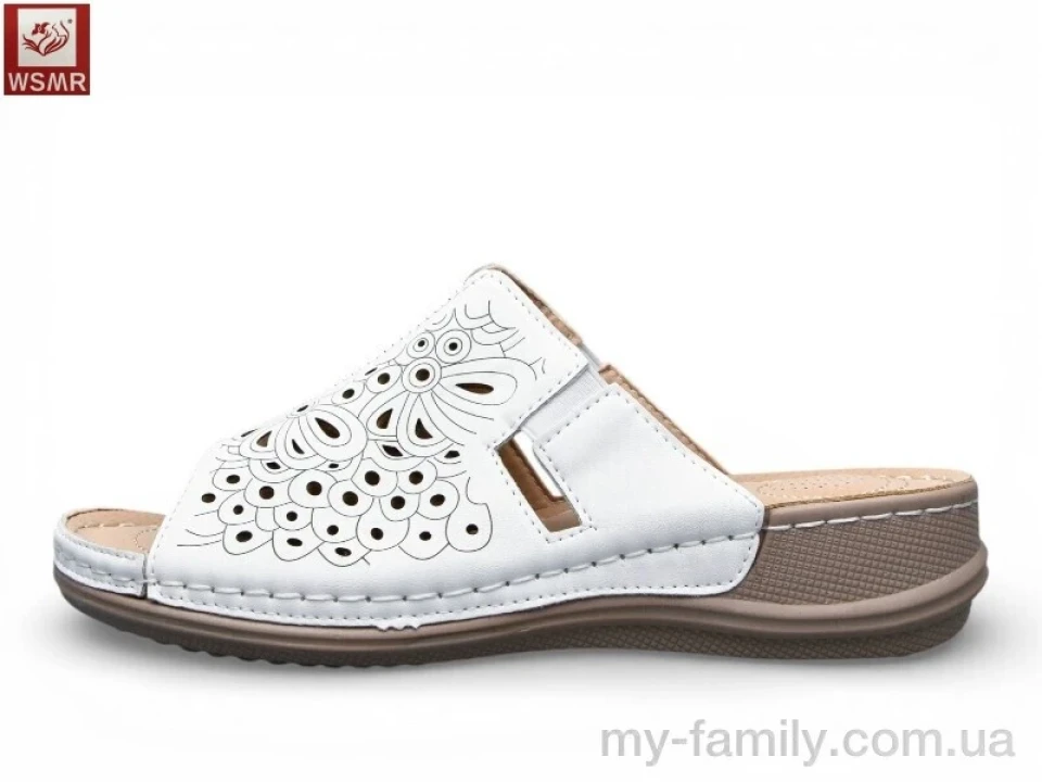 Шльопанці штучна шкіра білий жінки -, Жіночі шльопанці оптом
