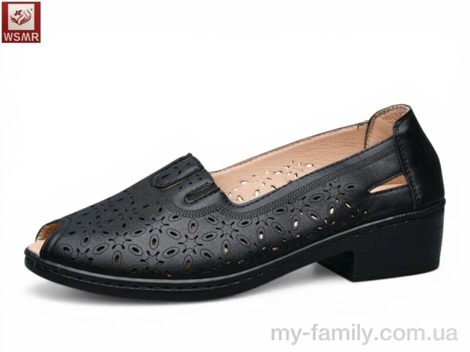 Туфлі штучна шкіра чорний жінки -, Туфлі жіночі оптом