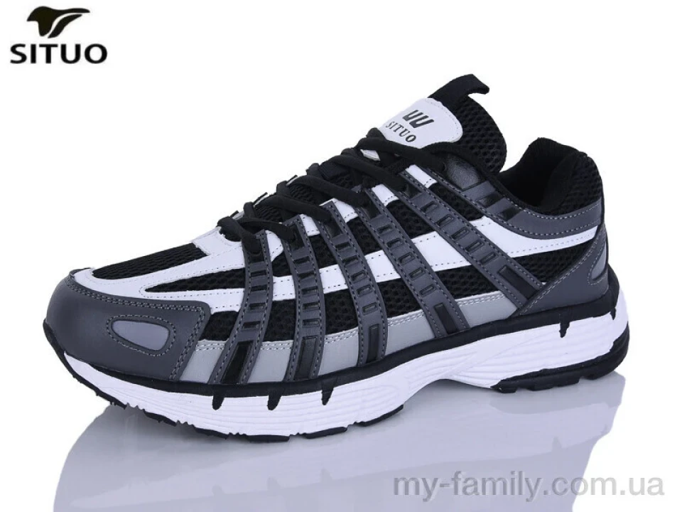 Кросівки штучна шкіра-текстиль чорний чоловіки -, Чоловічі кросівки оптом