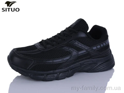 Кросівки штучна шкіра-текстиль чорний чоловіки -, Чоловічі кросівки оптом