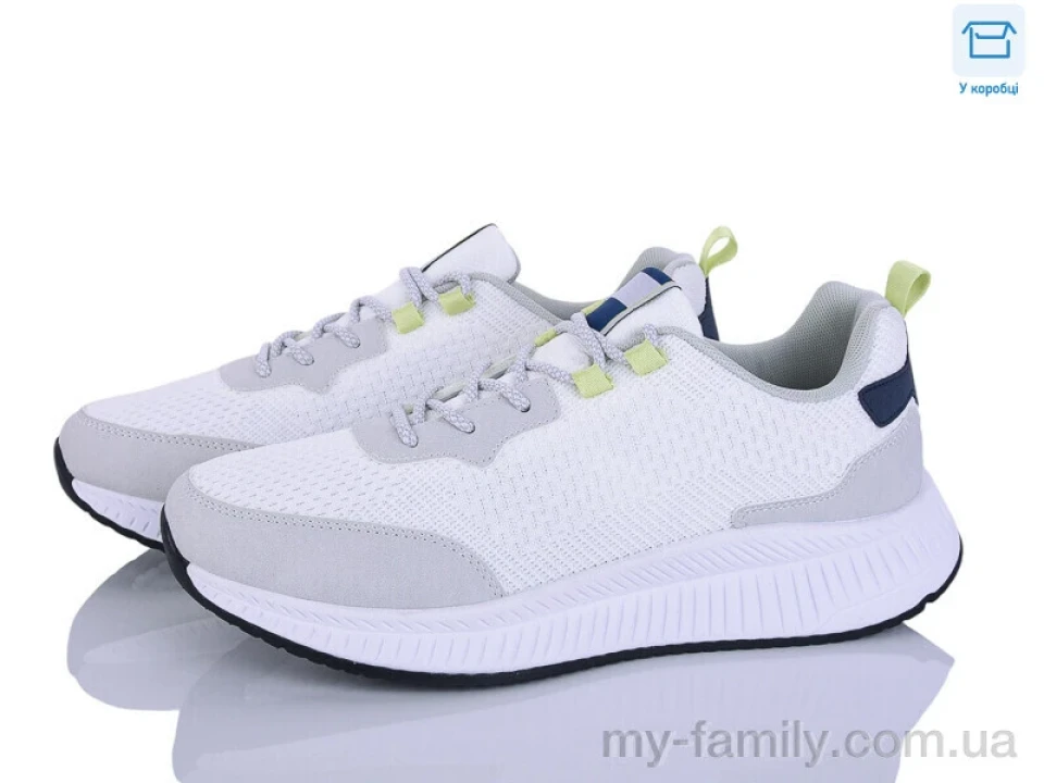 Кросівки штучний нубук-текстиль білий чоловіки -, Чоловічі кросівки оптом