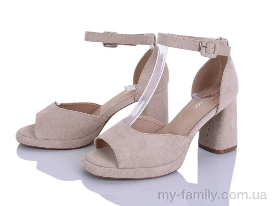 Босоніжки штучна замша бежевий жінки -, Жіночі босоніжки оптом