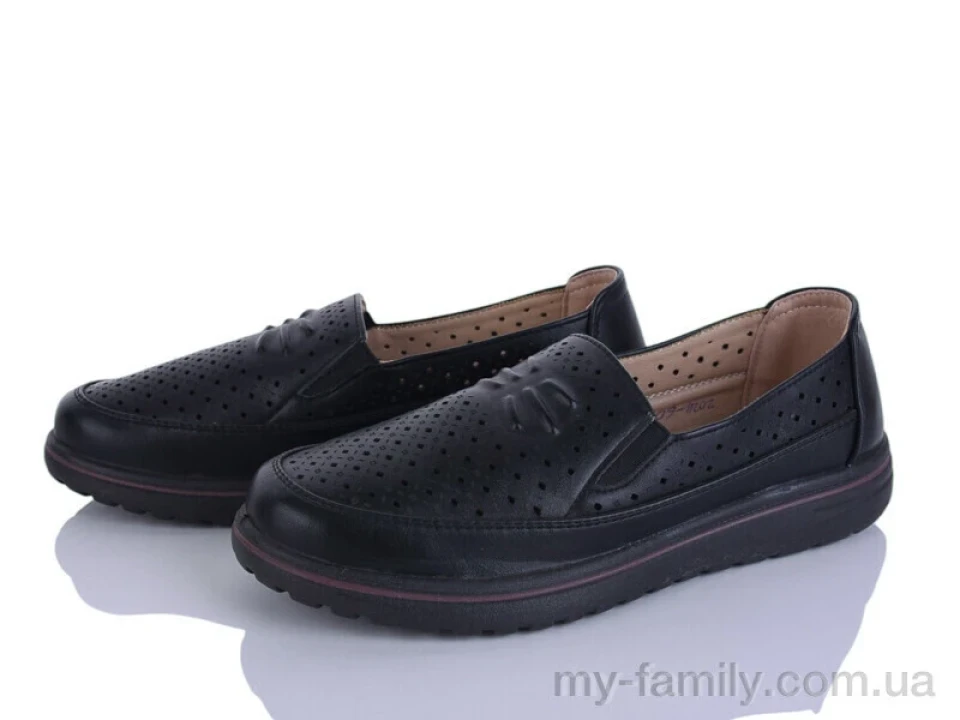 Туфлі штучна шкіра чорний жінки -, Туфлі жіночі оптом