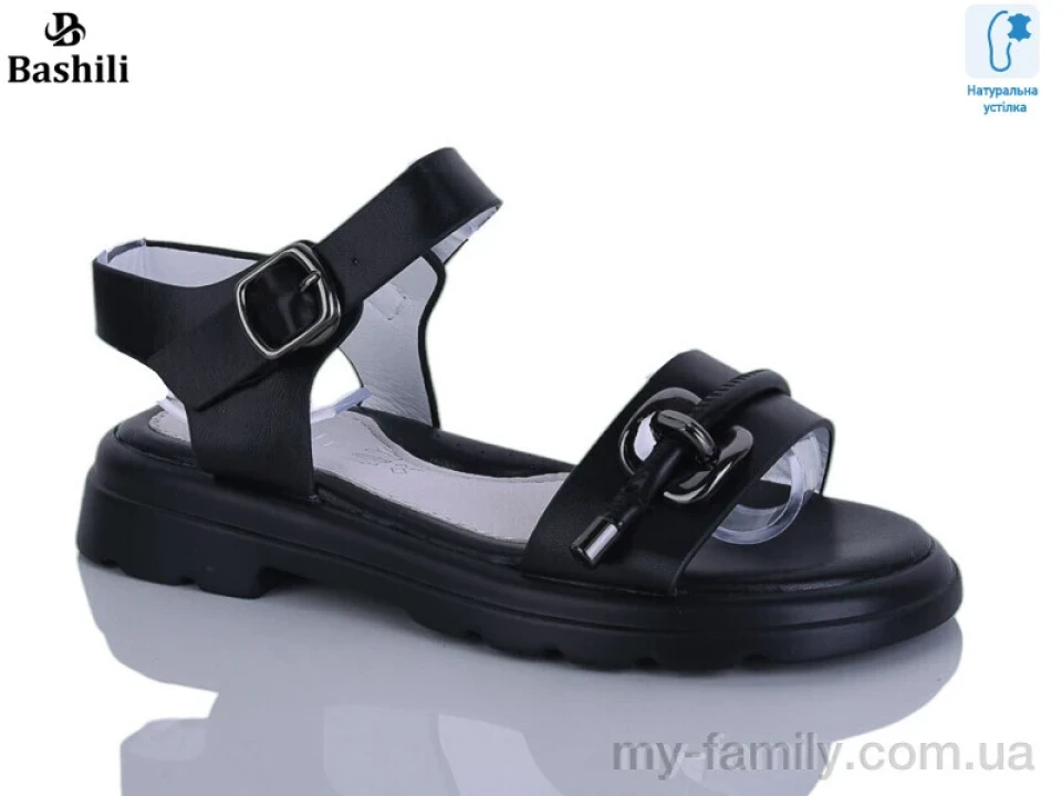 Босоніжки штучна шкіра чорний діти дівчинка, Взуття оптом діти