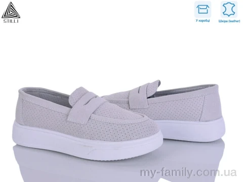 Туфлі натуральна шкіра сірий жінки -, Туфлі жіночі оптом