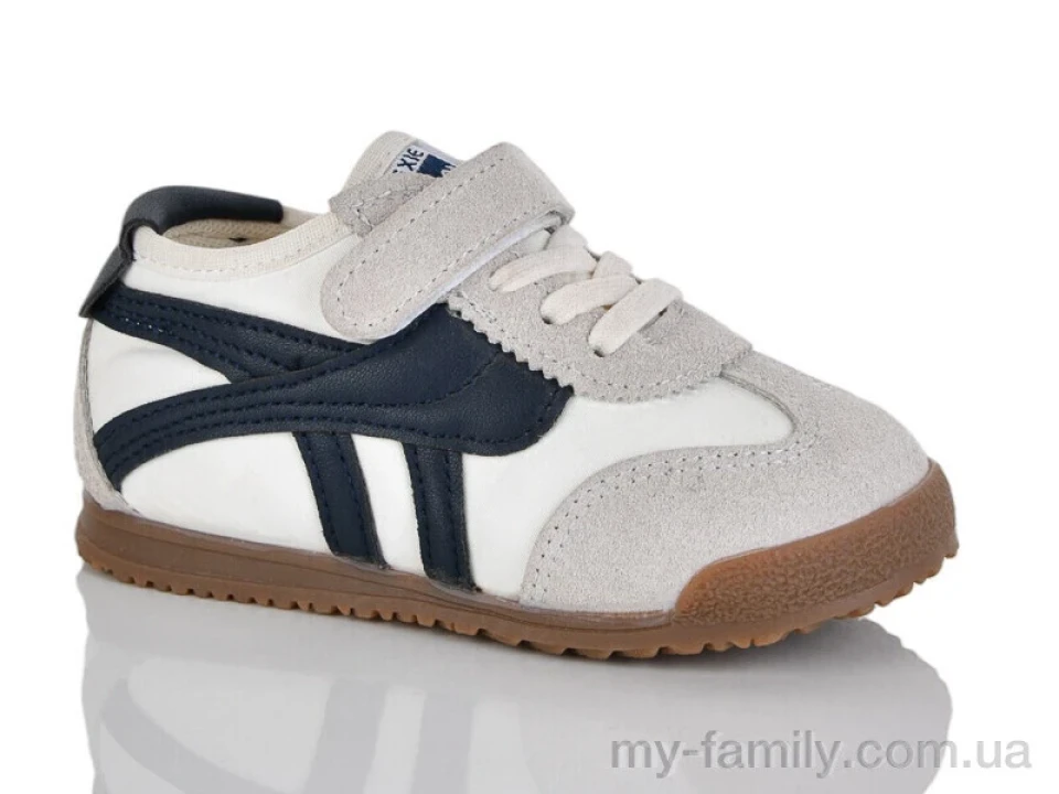 Кросівки штучна замша-текстиль сірий діти унісекс, Дитячі кросівки оптом