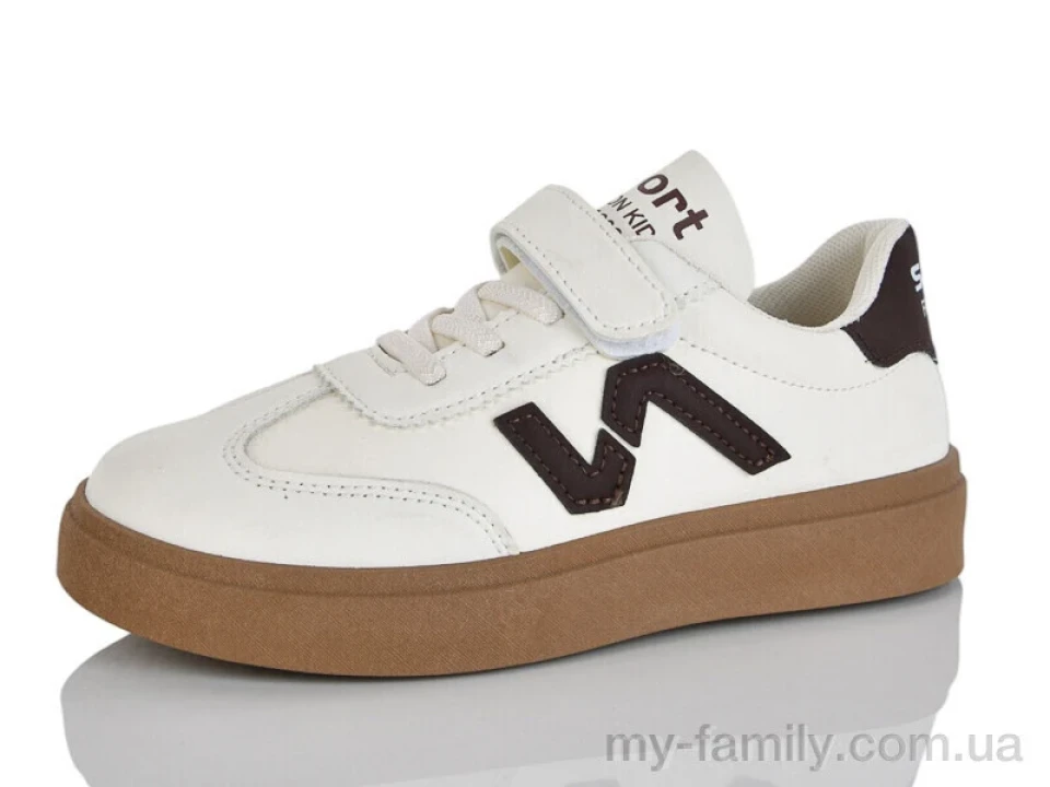 Кросівки штучна шкіра бежевий діти унісекс, Дитячі кросівки оптом