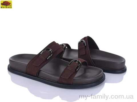 Шльопанці штучна замша коричневий жінки -, Жіночі шльопанці оптом