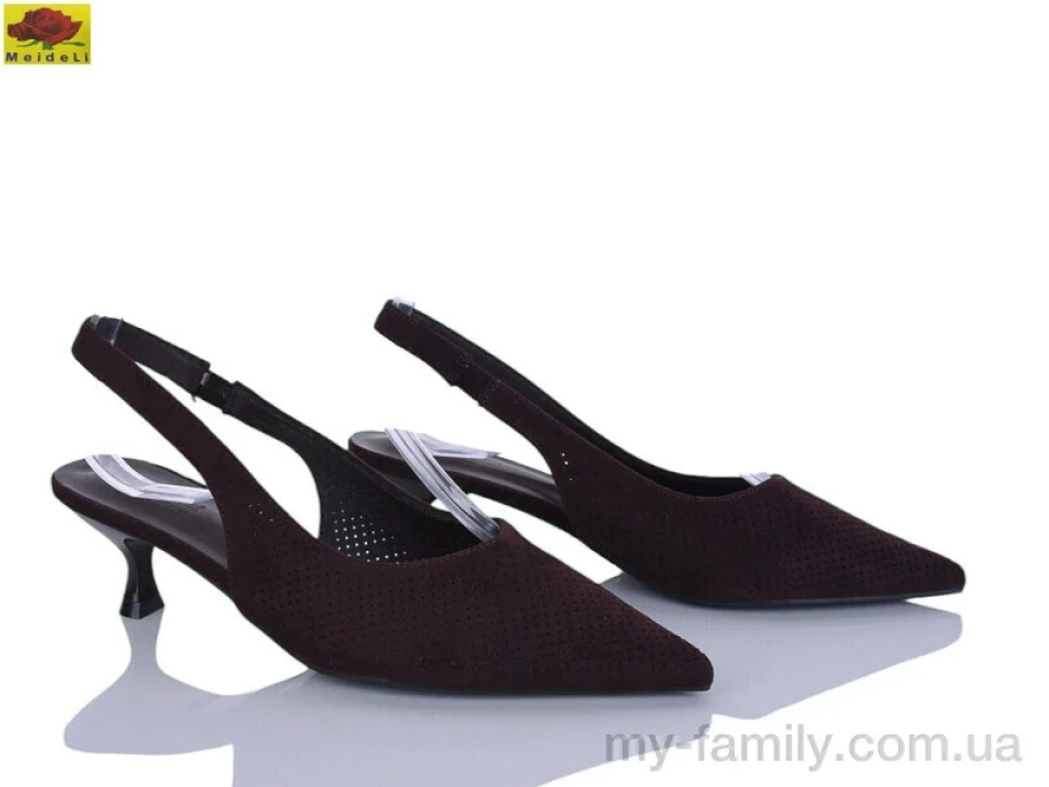 Туфлі штучна замша коричневий жінки -, Туфлі жіночі оптом