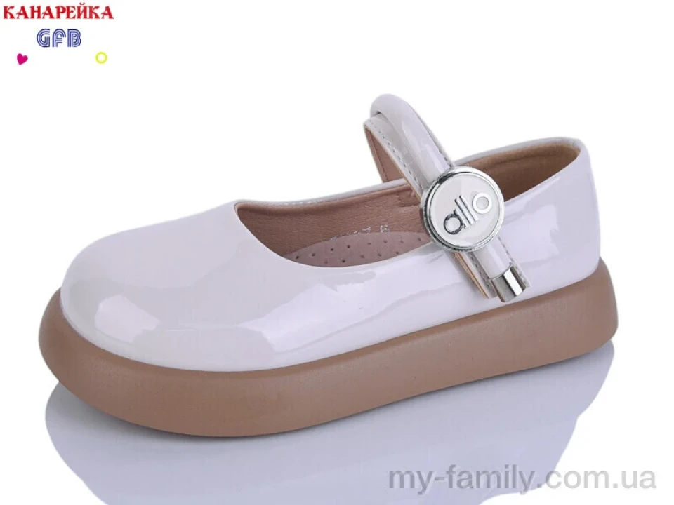 Туфлі штучний лак бежевий діти дівчинка, Дитячі туфлі оптом