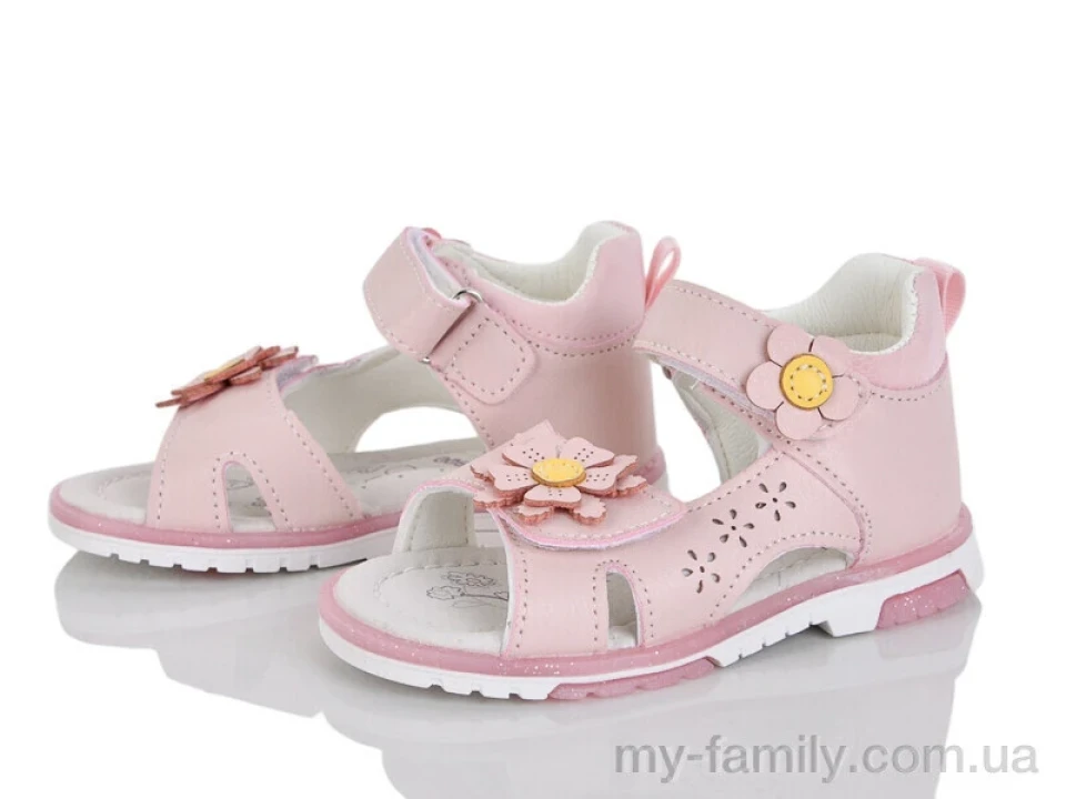 Босоніжки штучна шкіра рожевий діти дівчинка, Взуття оптом діти