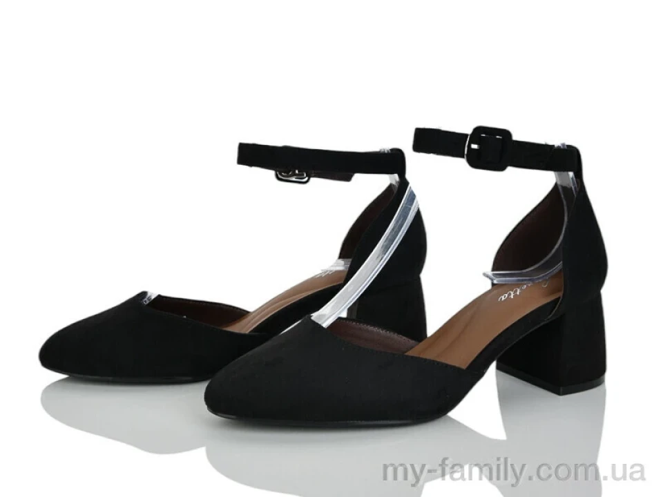 Туфлі штучна замша чорний жінки -, Туфлі жіночі оптом