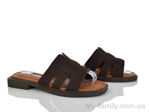 Шльопанці штучна замша коричневий жінки -, Жіночі шльопанці оптом