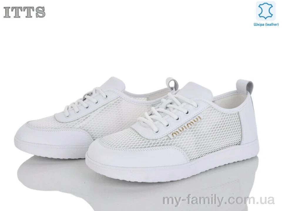 Кросівки натуральна шкіра-текстиль білий жінки -, Жіночі кросівки оптом