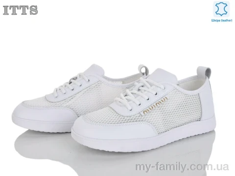 Кросівки натуральна шкіра-текстиль білий жінки -, Жіночі кросівки оптом