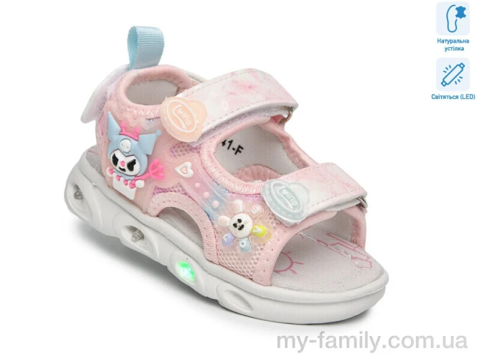 Босоніжки штучна шкіра-текстиль рожевий діти дівчинка, Взуття оптом діти