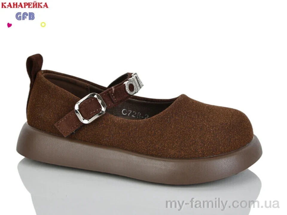 Туфлі штучна замша коричневий діти дівчинка, Дитячі туфлі оптом