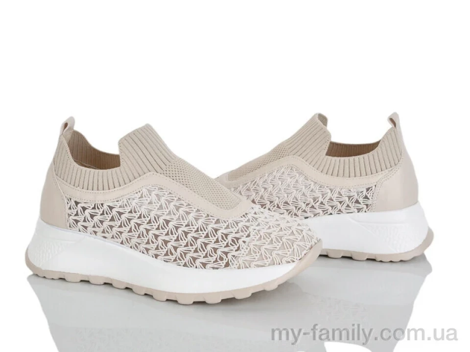 Кросівки текстиль бежевий жінки -, Жіночі кросівки оптом