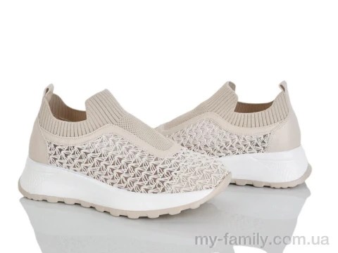Кросівки текстиль бежевий жінки -, Жіночі кросівки оптом