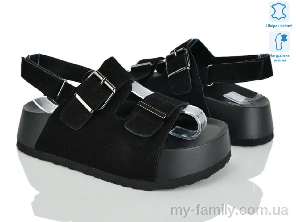 Босоніжки натуральна замша чорний жінки -, Жіночі босоніжки оптом