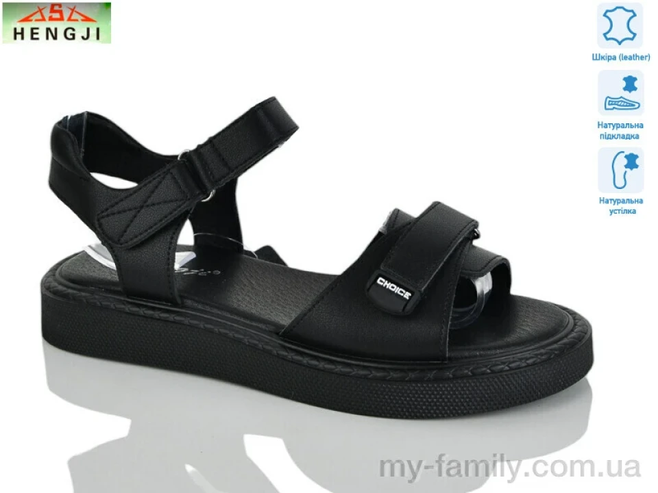 Босоніжки натуральна шкіра чорний жінки -, Жіночі босоніжки оптом