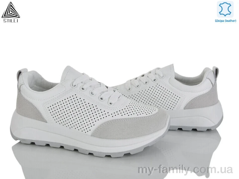 Кросівки натуральна шкіра-натуральна замша білий жінки -, Жіночі кросівки оптом