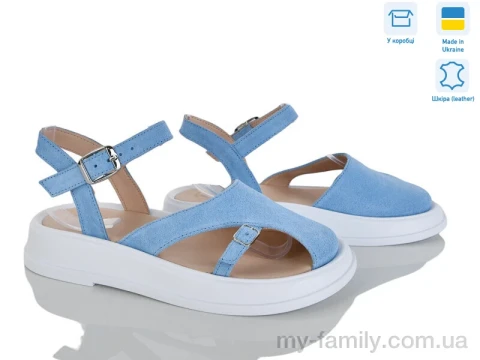 Босоніжки натуральна замша блакитний жінки -, Жіночі босоніжки оптом