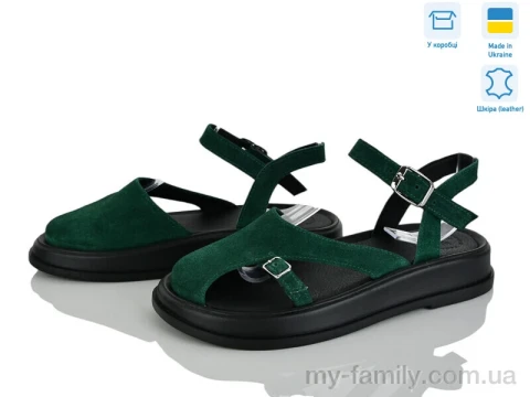 Босоніжки натуральна замша зелений жінки -, Жіночі босоніжки оптом