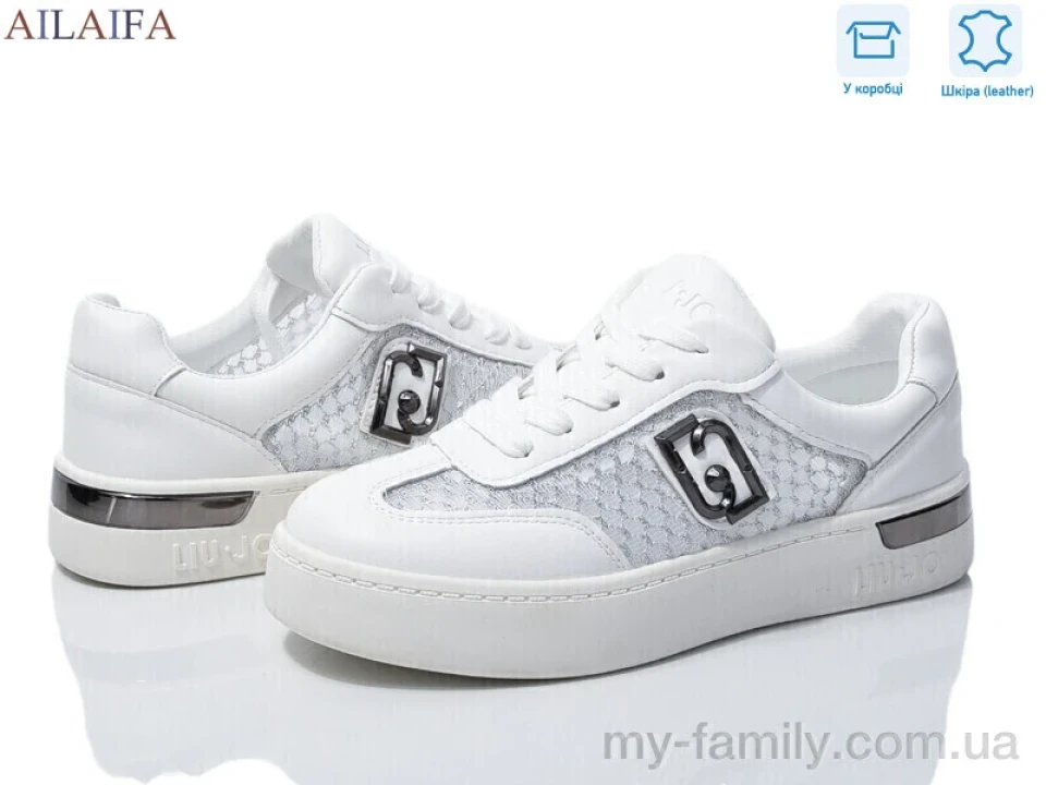Кросівки натуральна шкіра-текстиль білий жінки -, Жіночі кросівки оптом