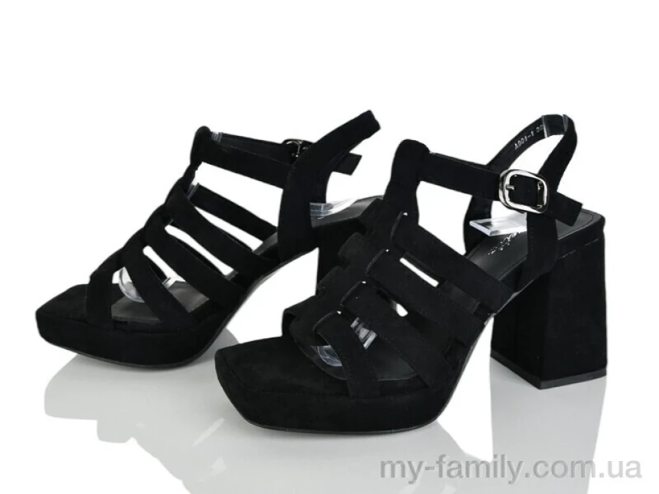 Босоніжки штучна замша чорний жінки -, Жіночі босоніжки оптом