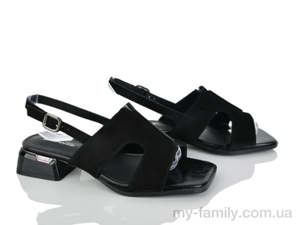 Босоніжки штучна замша чорний жінки -, Жіночі босоніжки оптом