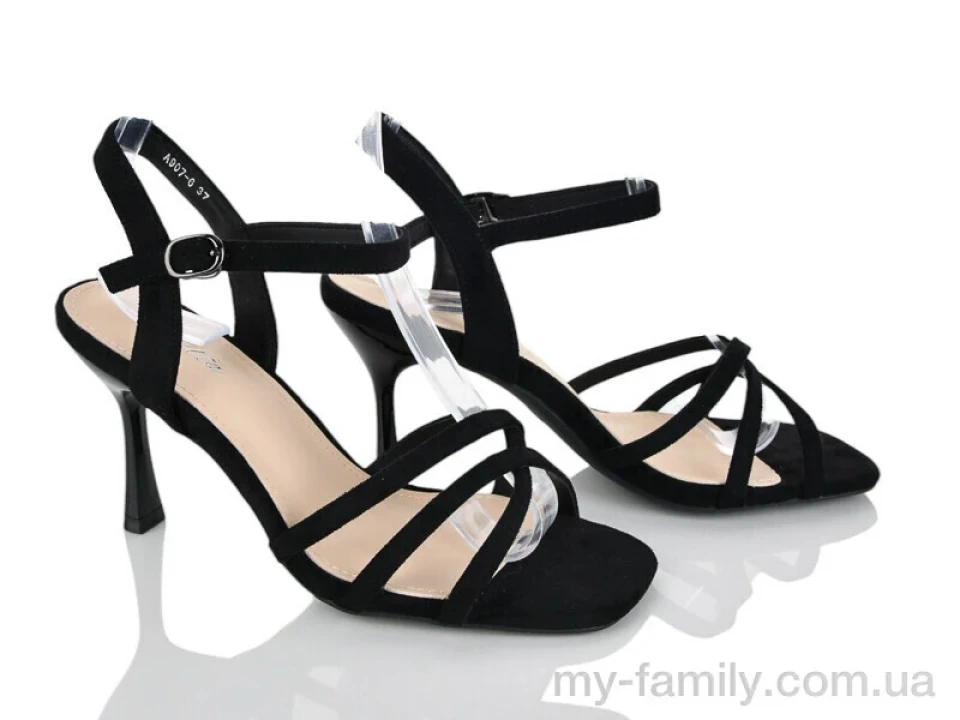 Босоніжки штучна замша чорний жінки -, Жіночі босоніжки оптом