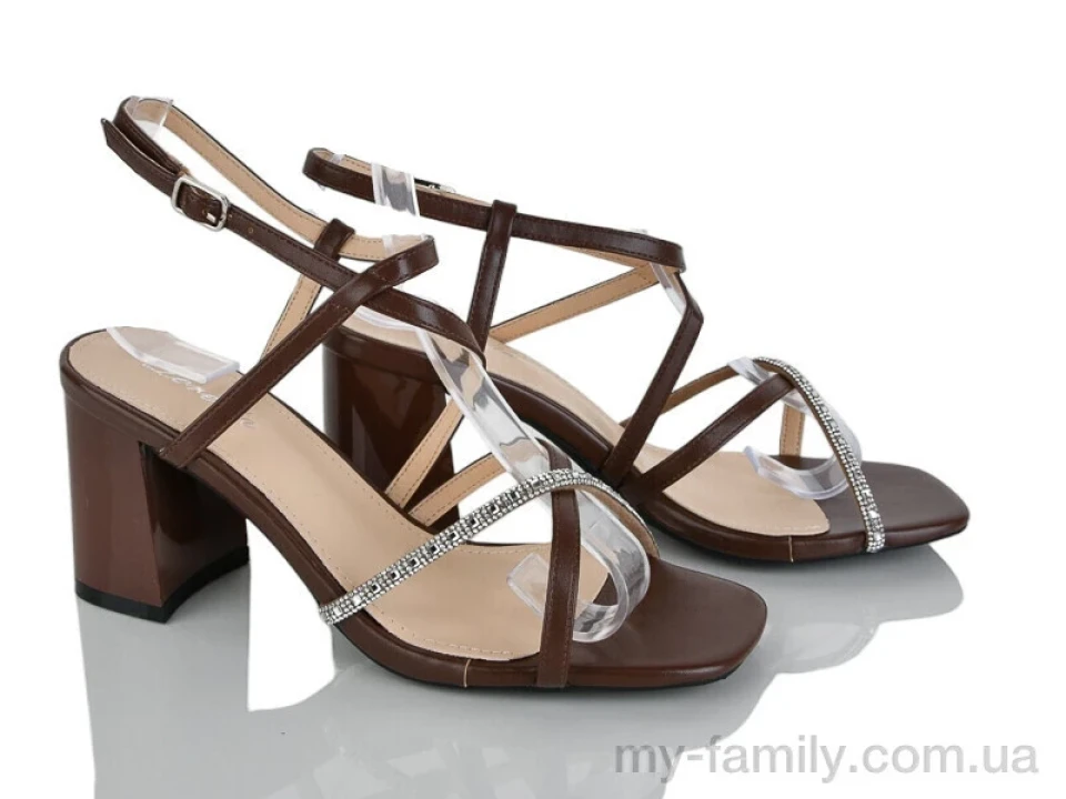 Босоніжки штучна шкіра коричневий жінки -, Жіночі босоніжки оптом