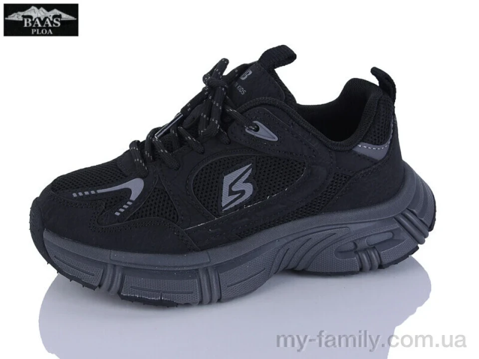 Кросівки штучна шкіра-текстиль чорний діти унісекс, Дитячі кросівки оптом