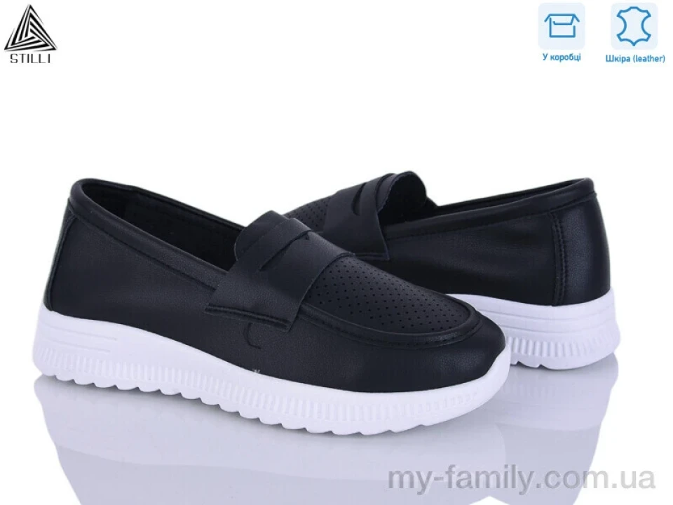 Туфлі натуральна шкіра чорний жінки -, Туфлі жіночі оптом