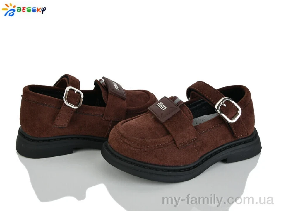 Туфлі штучна замша коричневий діти дівчинка, Дитячі туфлі оптом