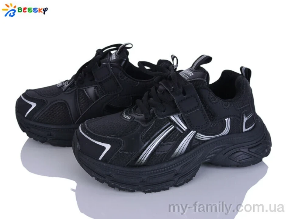 Кросівки штучна шкіра-текстиль чорний діти -, Дитячі кросівки оптом