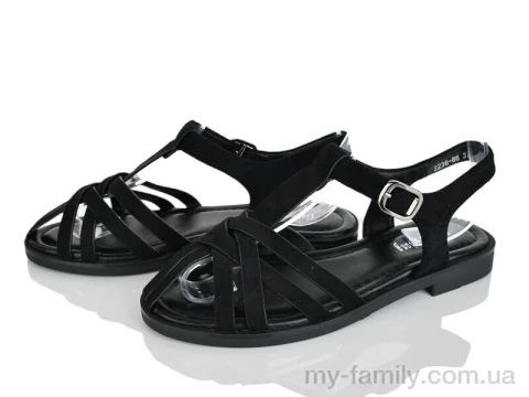 Босоніжки штучна замша чорний жінки -, Жіночі босоніжки оптом