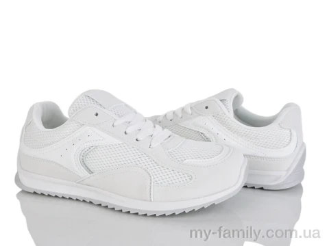 Кросівки штучна замша-текстиль білий жінки -, Жіночі кросівки оптом