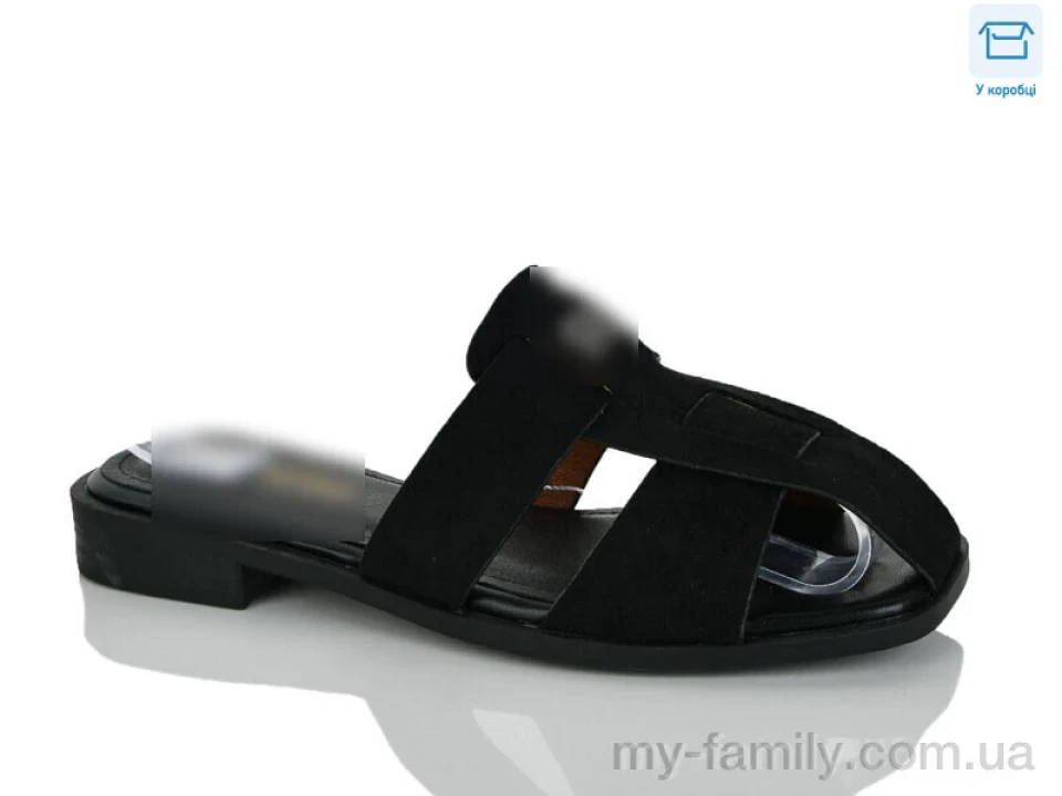 Шльопанці штучна замша чорний жінки -, Жіночі шльопанці оптом