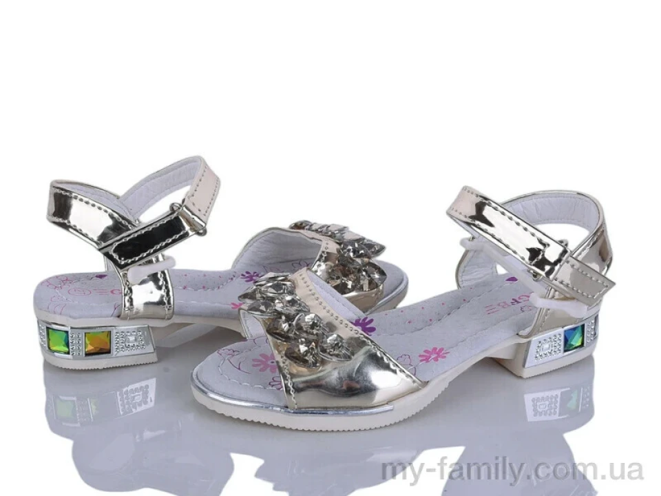 Босоніжки штучний лак золотий діти дівчинка, Взуття оптом діти