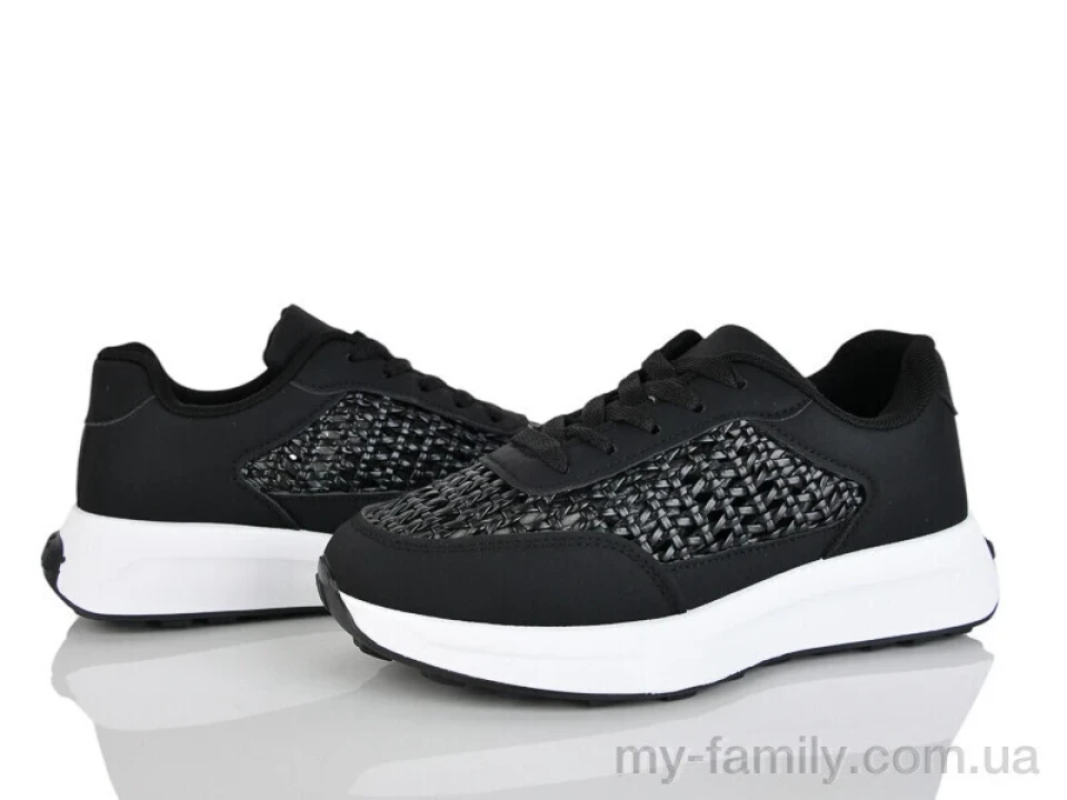 Кросівки штучна шкіра-штучний нубук чорний жінки -, Жіночі кросівки оптом