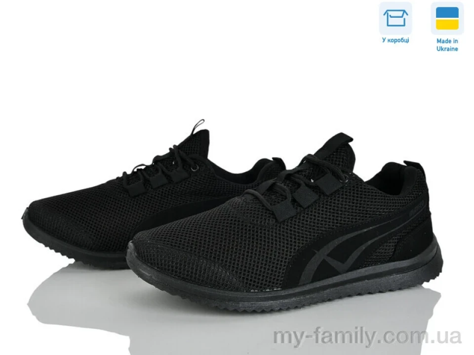 Кросівки штучний нубук-текстиль чорний чоловіки -, Чоловічі кросівки оптом